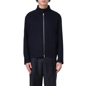 Lardini High Collar Black Wool Jacket - NWT